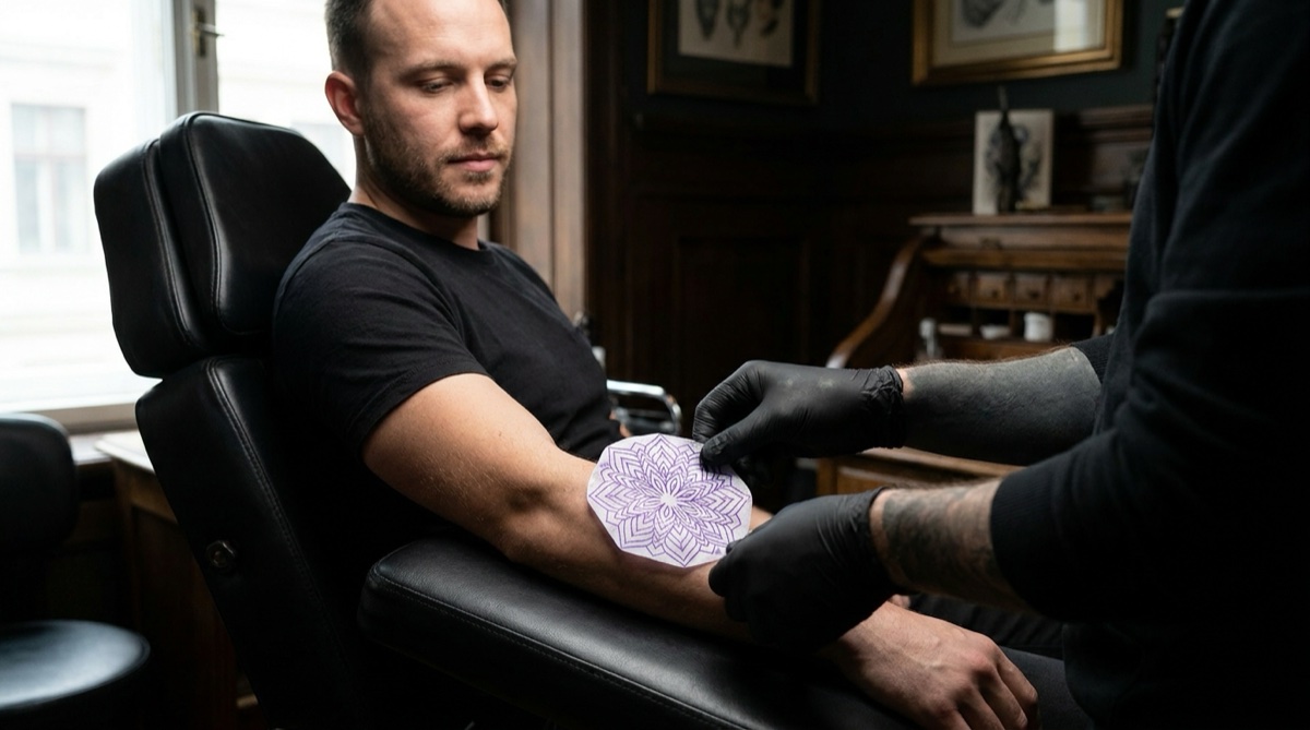 AI-generated cover illustration: Your First Tattoo: How to Prepare and What Happens at the Studio