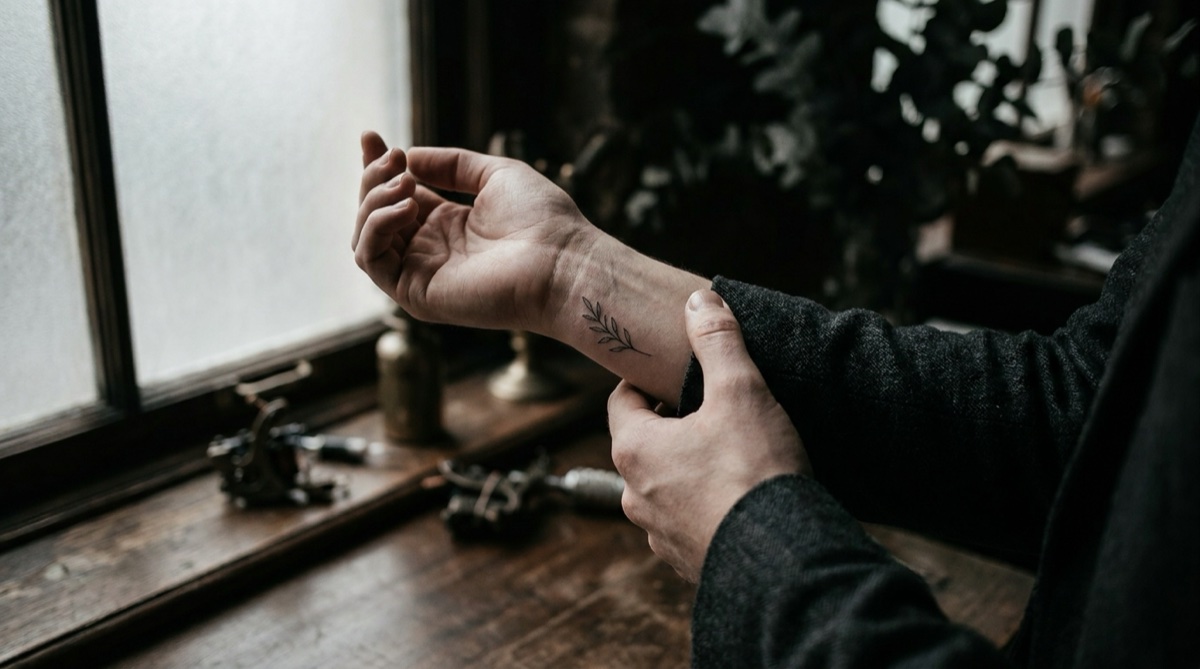 AI-generated cover illustration: Small tattoos: a guide to size, placement, and lasting results
