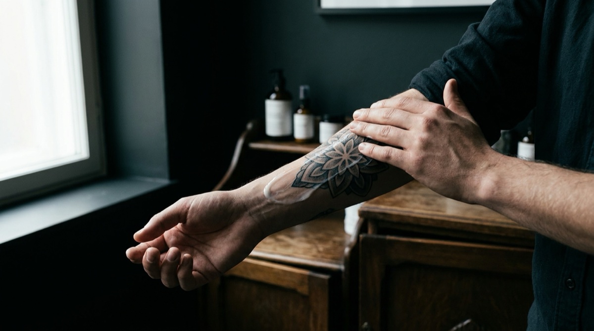 AI-generated cover illustration: Tattoo aftercare: how to look after your new tattoo from day one